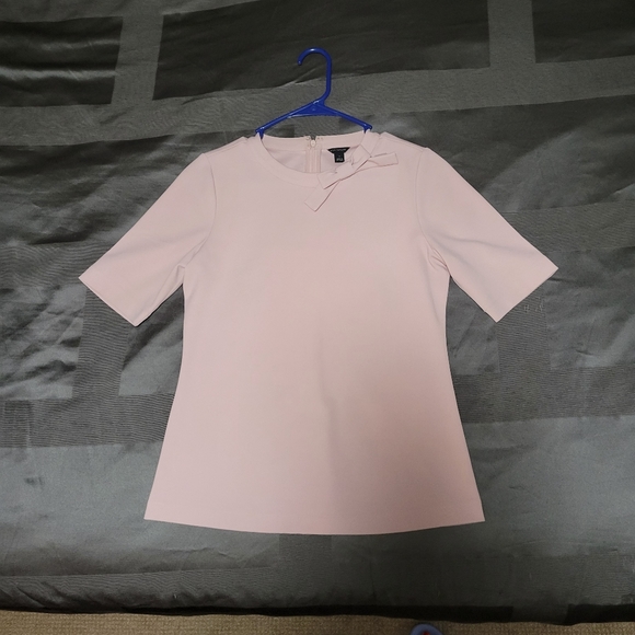 Ann Taylor | Pink Bow Tie Blouse - Picture 4 of 10